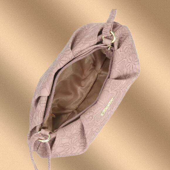 Koltov Reese Mini Crossbody Bag with Adjustable Strap Pale Plum or Mauve Color - Picture 3 of 12